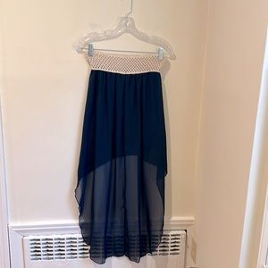 Bella D Women’s High Low Beachy Skirt Size M